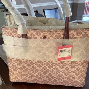 NWT kate spade purse. Pink Multi All Day Large Tote. Brand new sells for $198